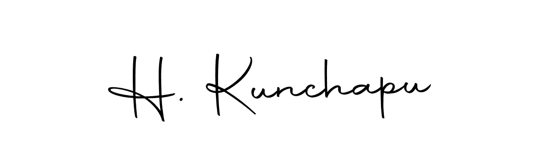 It looks lik you need a new signature style for name H. Kunchapu. Design unique handwritten (Autography-DOLnW) signature with our free signature maker in just a few clicks. H. Kunchapu signature style 10 images and pictures png