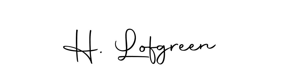 Make a beautiful signature design for name H. Lofgreen. With this signature (Autography-DOLnW) style, you can create a handwritten signature for free. H. Lofgreen signature style 10 images and pictures png