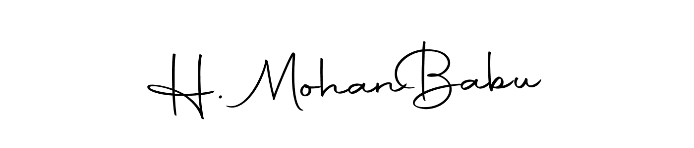 This is the best signature style for the H. Mohan  Babu name. Also you like these signature font (Autography-DOLnW). Mix name signature. H. Mohan  Babu signature style 10 images and pictures png