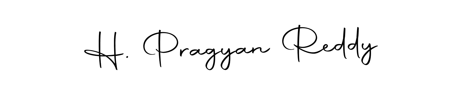 Make a beautiful signature design for name H. Pragyan Reddy. With this signature (Autography-DOLnW) style, you can create a handwritten signature for free. H. Pragyan Reddy signature style 10 images and pictures png