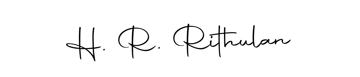 Make a beautiful signature design for name H. R. Rithulan. Use this online signature maker to create a handwritten signature for free. H. R. Rithulan signature style 10 images and pictures png