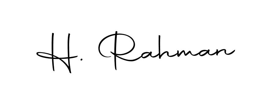 Make a beautiful signature design for name H. Rahman. With this signature (Autography-DOLnW) style, you can create a handwritten signature for free. H. Rahman signature style 10 images and pictures png