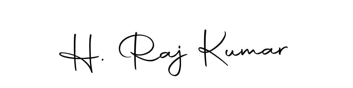 Autography-DOLnW is a professional signature style that is perfect for those who want to add a touch of class to their signature. It is also a great choice for those who want to make their signature more unique. Get H. Raj Kumar name to fancy signature for free. H. Raj Kumar signature style 10 images and pictures png
