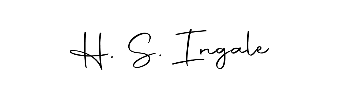 You should practise on your own different ways (Autography-DOLnW) to write your name (H. S. Ingale) in signature. don't let someone else do it for you. H. S. Ingale signature style 10 images and pictures png