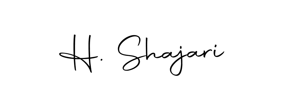 Use a signature maker to create a handwritten signature online. With this signature software, you can design (Autography-DOLnW) your own signature for name H. Shajari. H. Shajari signature style 10 images and pictures png