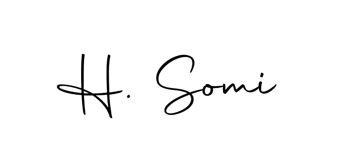 H. Somi stylish signature style. Best Handwritten Sign (Autography-DOLnW) for my name. Handwritten Signature Collection Ideas for my name H. Somi. H. Somi signature style 10 images and pictures png