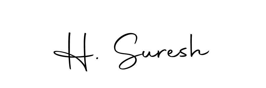 Create a beautiful signature design for name H. Suresh. With this signature (Autography-DOLnW) fonts, you can make a handwritten signature for free. H. Suresh signature style 10 images and pictures png