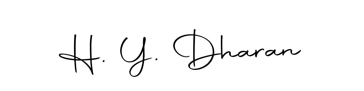 Make a beautiful signature design for name H. Y. Dharan. With this signature (Autography-DOLnW) style, you can create a handwritten signature for free. H. Y. Dharan signature style 10 images and pictures png