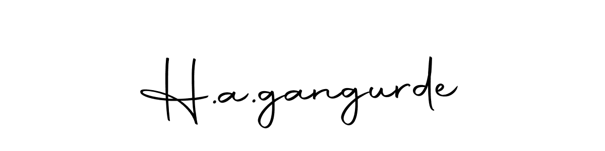 Use a signature maker to create a handwritten signature online. With this signature software, you can design (Autography-DOLnW) your own signature for name H.a.gangurde. H.a.gangurde signature style 10 images and pictures png