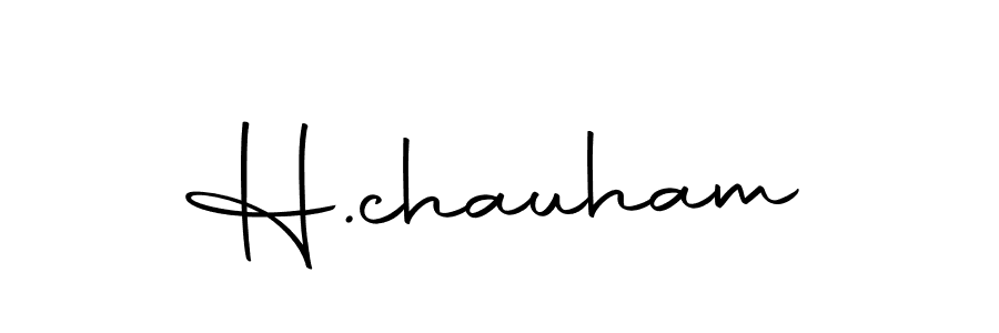 The best way (Autography-DOLnW) to make a short signature is to pick only two or three words in your name. The name H.chauham include a total of six letters. For converting this name. H.chauham signature style 10 images and pictures png