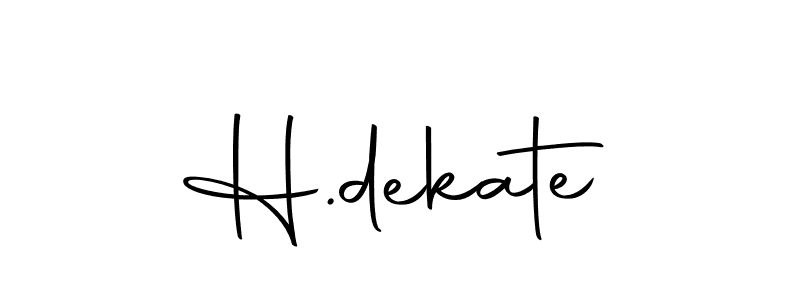 Make a beautiful signature design for name H.dekate. With this signature (Autography-DOLnW) style, you can create a handwritten signature for free. H.dekate signature style 10 images and pictures png