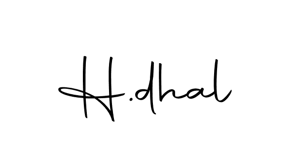 Also we have H.dhal name is the best signature style. Create professional handwritten signature collection using Autography-DOLnW autograph style. H.dhal signature style 10 images and pictures png