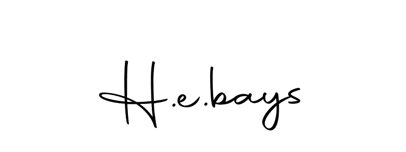 How to make H.e.bays signature? Autography-DOLnW is a professional autograph style. Create handwritten signature for H.e.bays name. H.e.bays signature style 10 images and pictures png