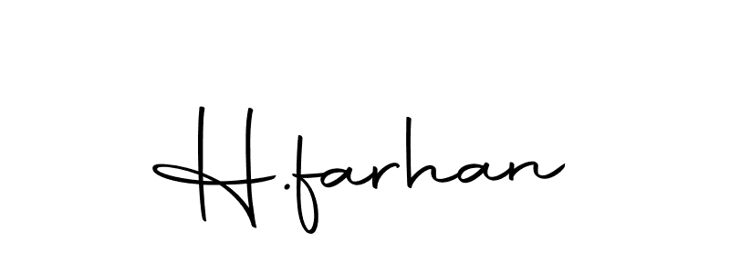 Also we have H.farhan name is the best signature style. Create professional handwritten signature collection using Autography-DOLnW autograph style. H.farhan signature style 10 images and pictures png