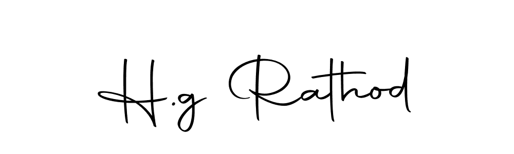 Create a beautiful signature design for name H.g Rathod. With this signature (Autography-DOLnW) fonts, you can make a handwritten signature for free. H.g Rathod signature style 10 images and pictures png