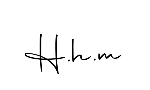 Make a beautiful signature design for name H.h.m. With this signature (Autography-DOLnW) style, you can create a handwritten signature for free. H.h.m signature style 10 images and pictures png