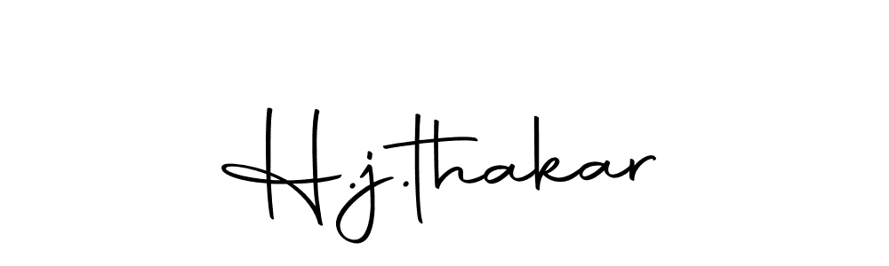 Create a beautiful signature design for name H.j.thakar. With this signature (Autography-DOLnW) fonts, you can make a handwritten signature for free. H.j.thakar signature style 10 images and pictures png