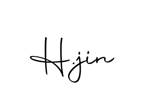 Design your own signature with our free online signature maker. With this signature software, you can create a handwritten (Autography-DOLnW) signature for name H.jin. H.jin signature style 10 images and pictures png