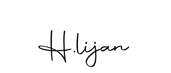 Once you've used our free online signature maker to create your best signature Autography-DOLnW style, it's time to enjoy all of the benefits that H.lijan name signing documents. H.lijan signature style 10 images and pictures png