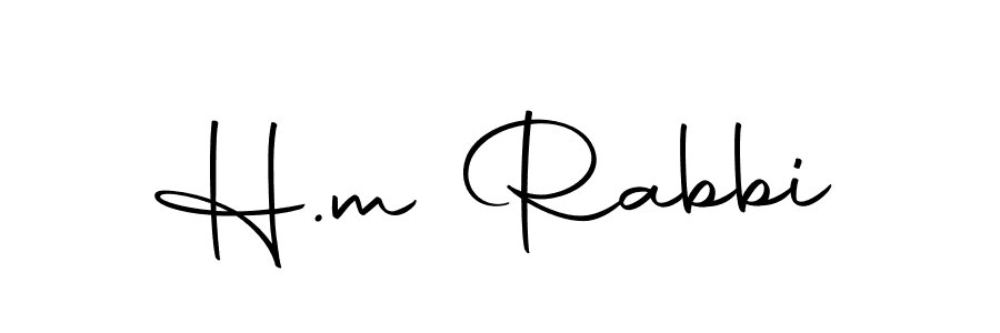 You should practise on your own different ways (Autography-DOLnW) to write your name (H.m Rabbi) in signature. don't let someone else do it for you. H.m Rabbi signature style 10 images and pictures png