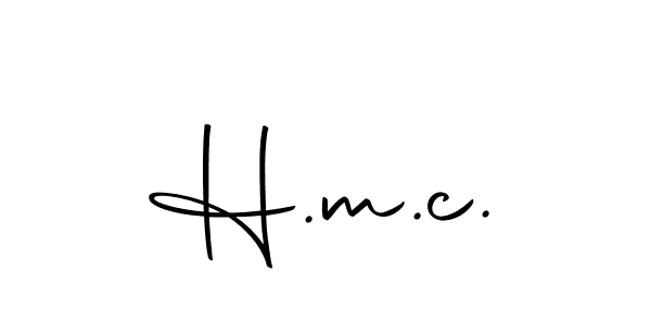 Use a signature maker to create a handwritten signature online. With this signature software, you can design (Autography-DOLnW) your own signature for name H.m.c.. H.m.c. signature style 10 images and pictures png