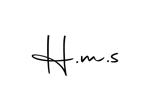 Make a beautiful signature design for name H.m.s. With this signature (Autography-DOLnW) style, you can create a handwritten signature for free. H.m.s signature style 10 images and pictures png