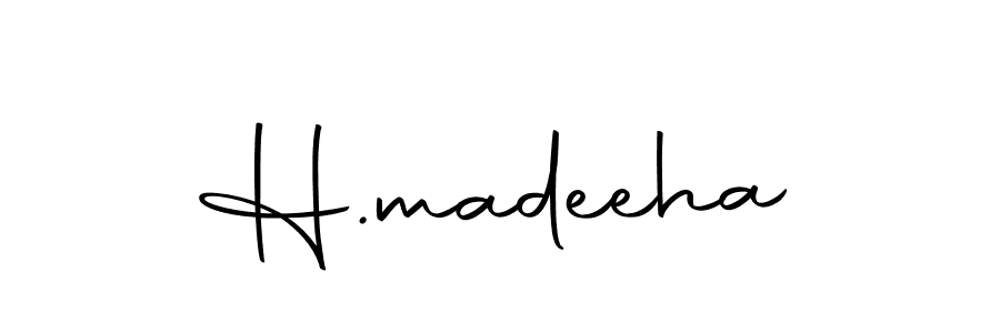 H.madeeha stylish signature style. Best Handwritten Sign (Autography-DOLnW) for my name. Handwritten Signature Collection Ideas for my name H.madeeha. H.madeeha signature style 10 images and pictures png