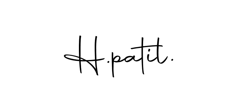 Make a beautiful signature design for name H.patil.. Use this online signature maker to create a handwritten signature for free. H.patil. signature style 10 images and pictures png