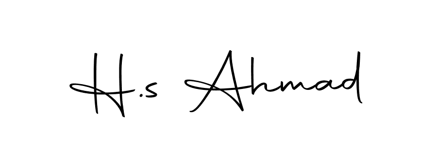 Use a signature maker to create a handwritten signature online. With this signature software, you can design (Autography-DOLnW) your own signature for name H.s Ahmad. H.s Ahmad signature style 10 images and pictures png