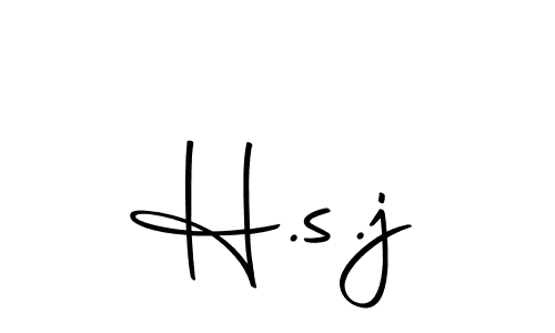 Design your own signature with our free online signature maker. With this signature software, you can create a handwritten (Autography-DOLnW) signature for name H.s.j. H.s.j signature style 10 images and pictures png