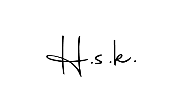 Best and Professional Signature Style for H.s.k.. Autography-DOLnW Best Signature Style Collection. H.s.k. signature style 10 images and pictures png