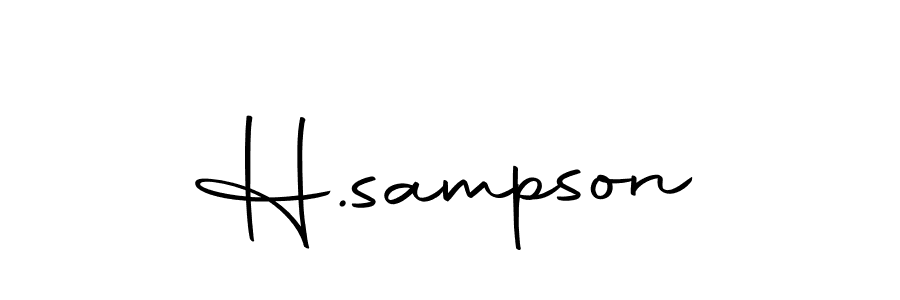 You should practise on your own different ways (Autography-DOLnW) to write your name (H.sampson) in signature. don't let someone else do it for you. H.sampson signature style 10 images and pictures png