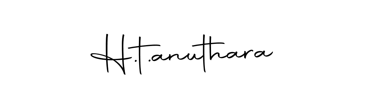 You should practise on your own different ways (Autography-DOLnW) to write your name (H.t.anuthara) in signature. don't let someone else do it for you. H.t.anuthara signature style 10 images and pictures png