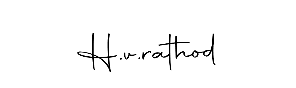 Design your own signature with our free online signature maker. With this signature software, you can create a handwritten (Autography-DOLnW) signature for name H.v.rathod. H.v.rathod signature style 10 images and pictures png