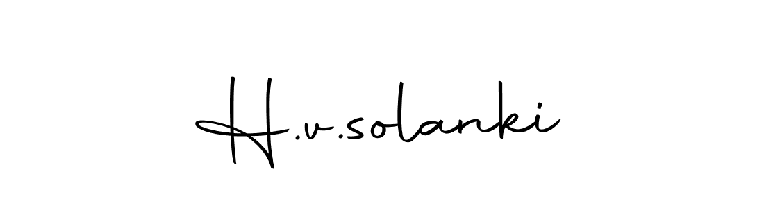 Make a beautiful signature design for name H.v.solanki. With this signature (Autography-DOLnW) style, you can create a handwritten signature for free. H.v.solanki signature style 10 images and pictures png