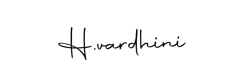 Design your own signature with our free online signature maker. With this signature software, you can create a handwritten (Autography-DOLnW) signature for name H.vardhini. H.vardhini signature style 10 images and pictures png