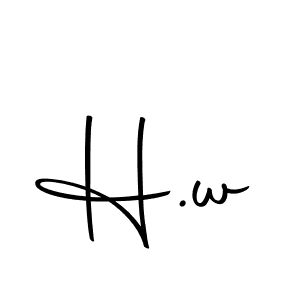 Design your own signature with our free online signature maker. With this signature software, you can create a handwritten (Autography-DOLnW) signature for name H.w. H.w signature style 10 images and pictures png