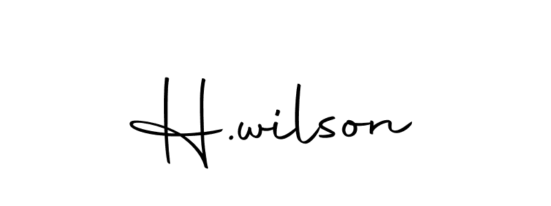 Best and Professional Signature Style for H.wilson. Autography-DOLnW Best Signature Style Collection. H.wilson signature style 10 images and pictures png