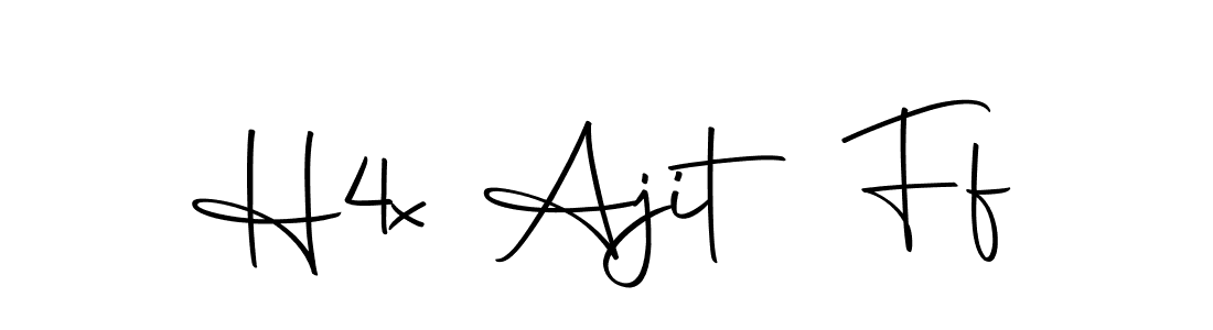 Make a beautiful signature design for name H4x Ajit Ff. With this signature (Autography-DOLnW) style, you can create a handwritten signature for free. H4x Ajit Ff signature style 10 images and pictures png