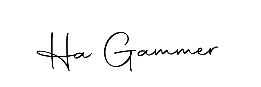 Use a signature maker to create a handwritten signature online. With this signature software, you can design (Autography-DOLnW) your own signature for name Ha Gammer. Ha Gammer signature style 10 images and pictures png