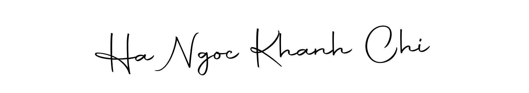 Make a beautiful signature design for name Ha Ngoc Khanh Chi. With this signature (Autography-DOLnW) style, you can create a handwritten signature for free. Ha Ngoc Khanh Chi signature style 10 images and pictures png