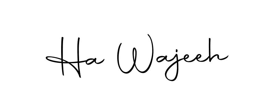 How to make Ha Wajeeh signature? Autography-DOLnW is a professional autograph style. Create handwritten signature for Ha Wajeeh name. Ha Wajeeh signature style 10 images and pictures png