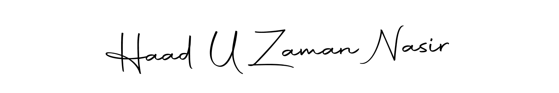 if you are searching for the best signature style for your name Haad U Zaman Nasir. so please give up your signature search. here we have designed multiple signature styles  using Autography-DOLnW. Haad U Zaman Nasir signature style 10 images and pictures png