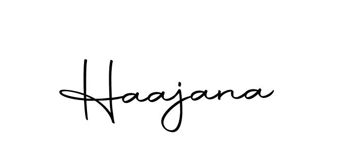 Create a beautiful signature design for name Haajana. With this signature (Autography-DOLnW) fonts, you can make a handwritten signature for free. Haajana signature style 10 images and pictures png