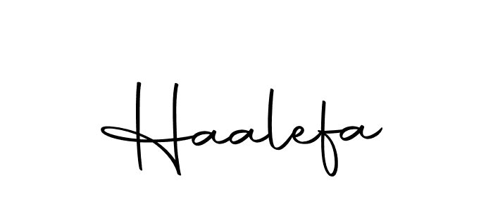 Design your own signature with our free online signature maker. With this signature software, you can create a handwritten (Autography-DOLnW) signature for name Haalefa. Haalefa signature style 10 images and pictures png