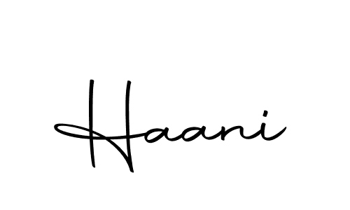 Use a signature maker to create a handwritten signature online. With this signature software, you can design (Autography-DOLnW) your own signature for name Haani. Haani signature style 10 images and pictures png