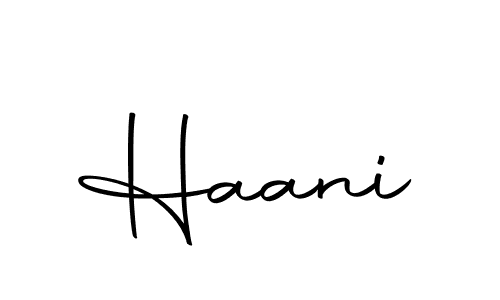 Use a signature maker to create a handwritten signature online. With this signature software, you can design (Autography-DOLnW) your own signature for name Haani. Haani signature style 10 images and pictures png