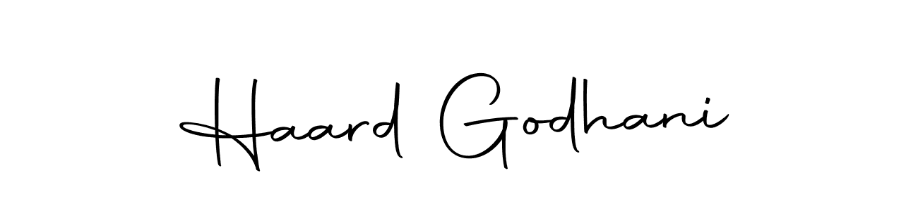 The best way (Autography-DOLnW) to make a short signature is to pick only two or three words in your name. The name Haard Godhani include a total of six letters. For converting this name. Haard Godhani signature style 10 images and pictures png
