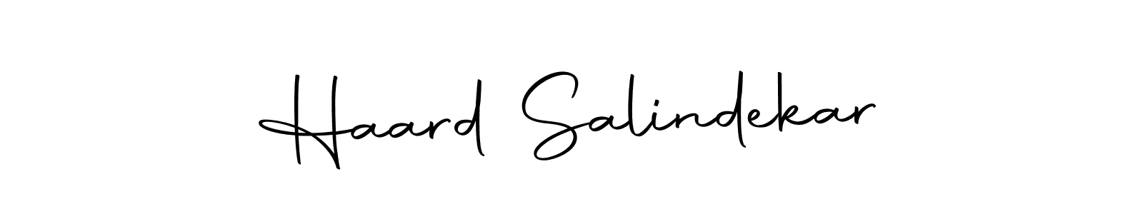 Make a beautiful signature design for name Haard Salindekar. Use this online signature maker to create a handwritten signature for free. Haard Salindekar signature style 10 images and pictures png