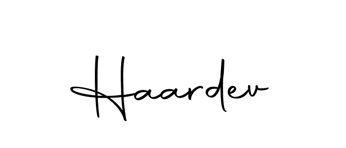 How to make Haardev signature? Autography-DOLnW is a professional autograph style. Create handwritten signature for Haardev name. Haardev signature style 10 images and pictures png